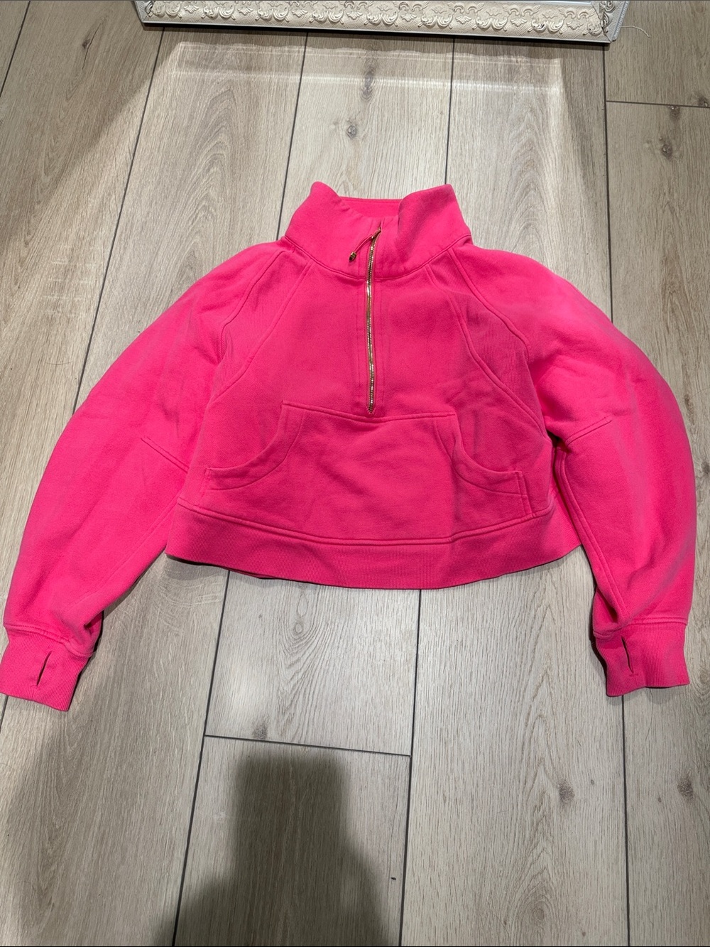 Lululemon Crop Half-Zip Scuba Sweater